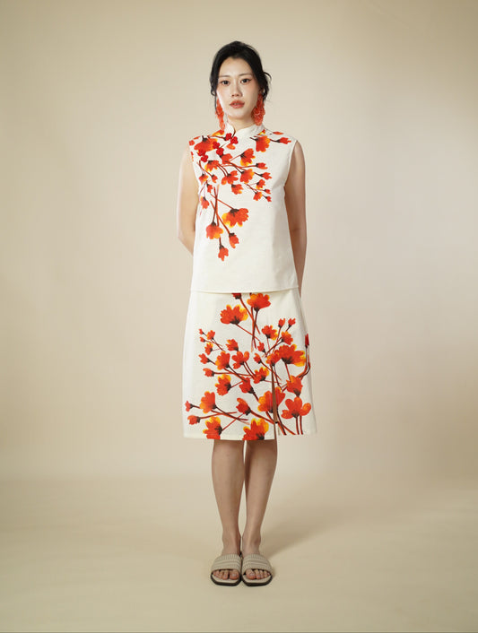 Floral Printed Skirt