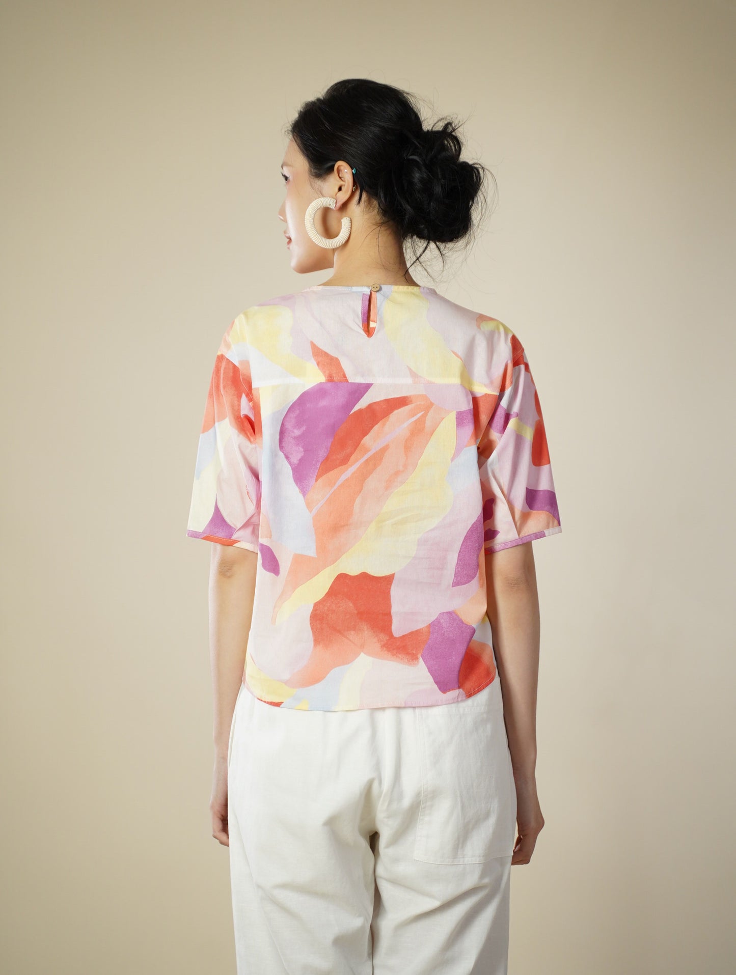 Printed Short Sleeve Top