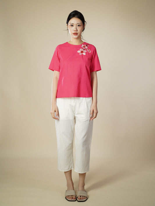 Floral Embroidery Top