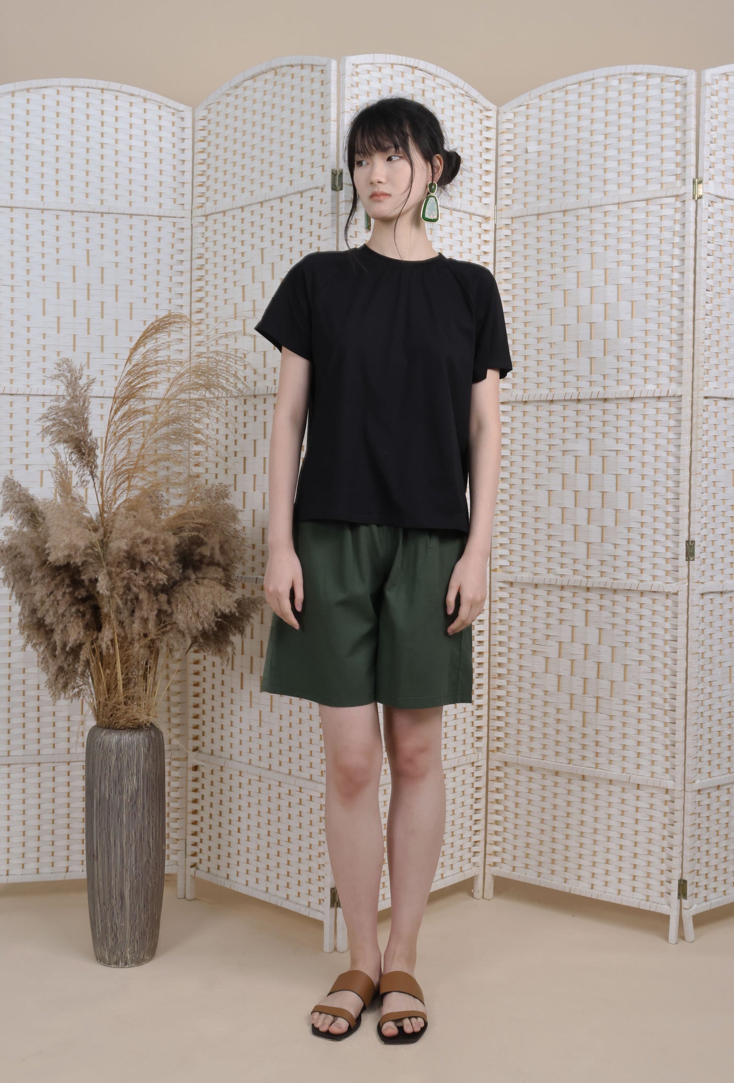 Raglan Sleeve Cotton Top