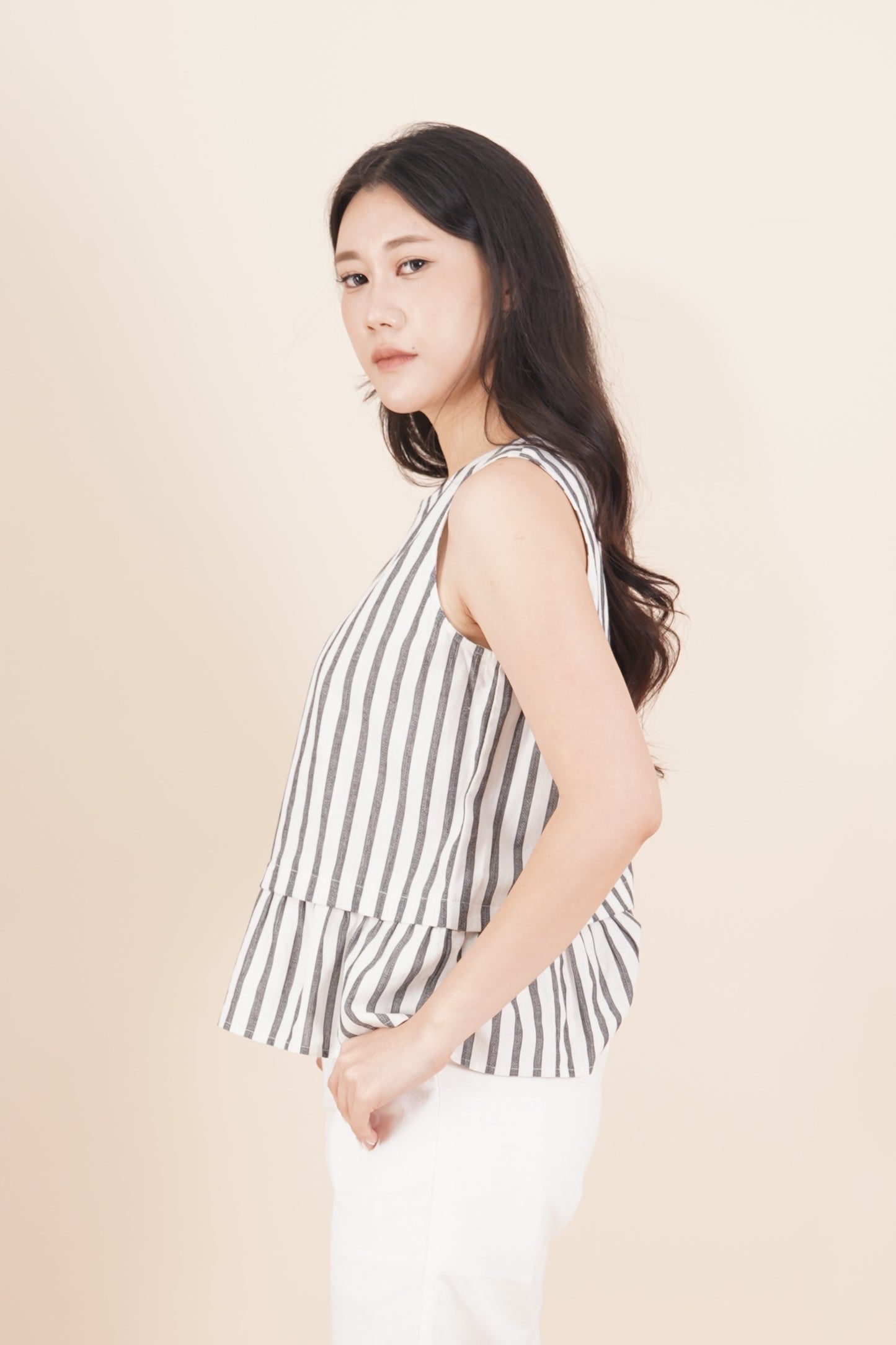 Striped Sleeveless Top