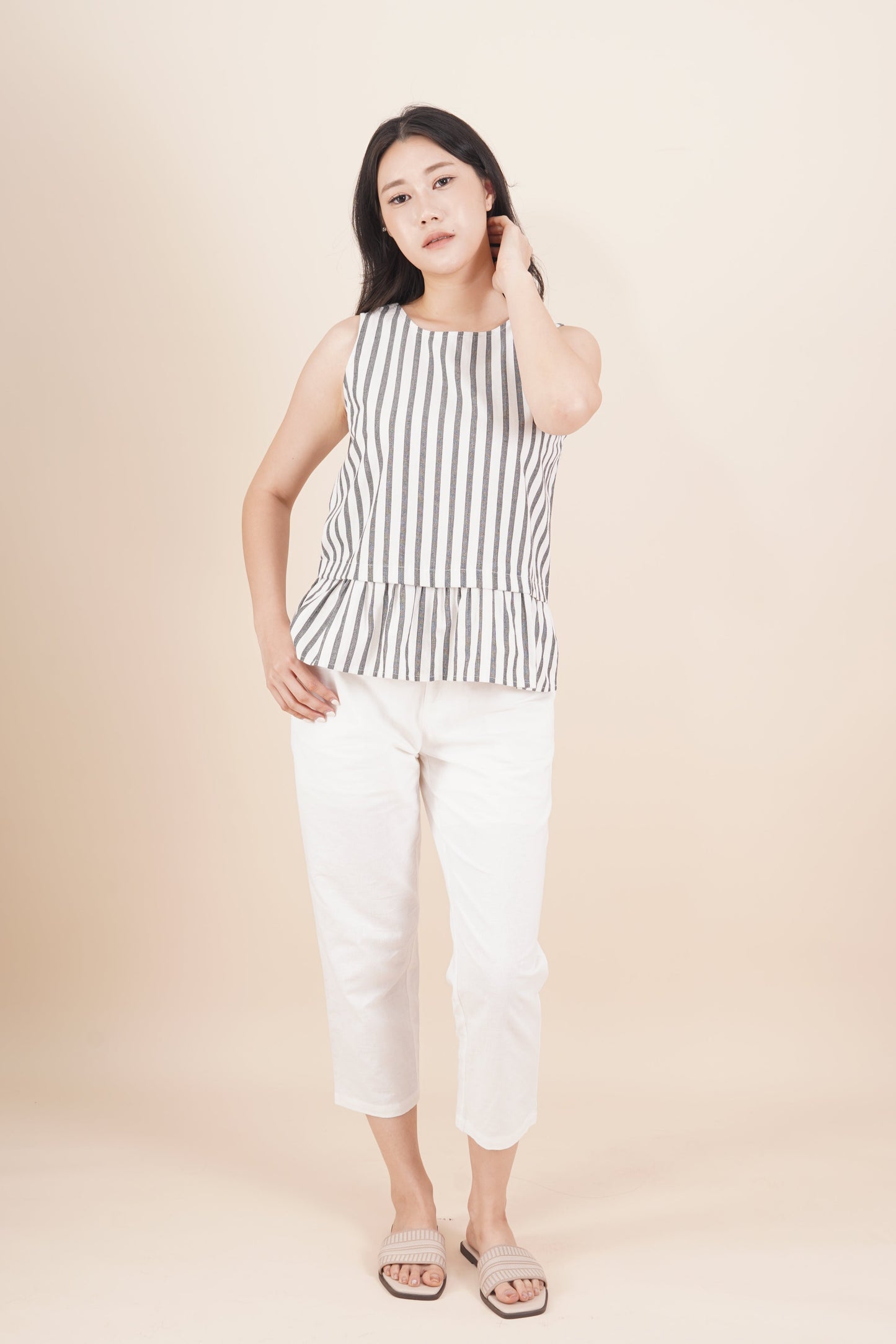 Striped Sleeveless Top
