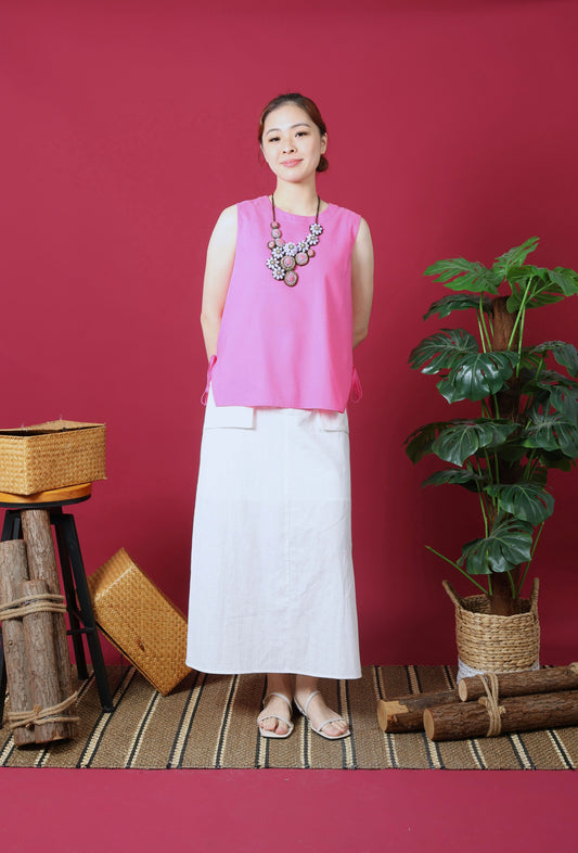 Ribbon Details Sleeveless Top