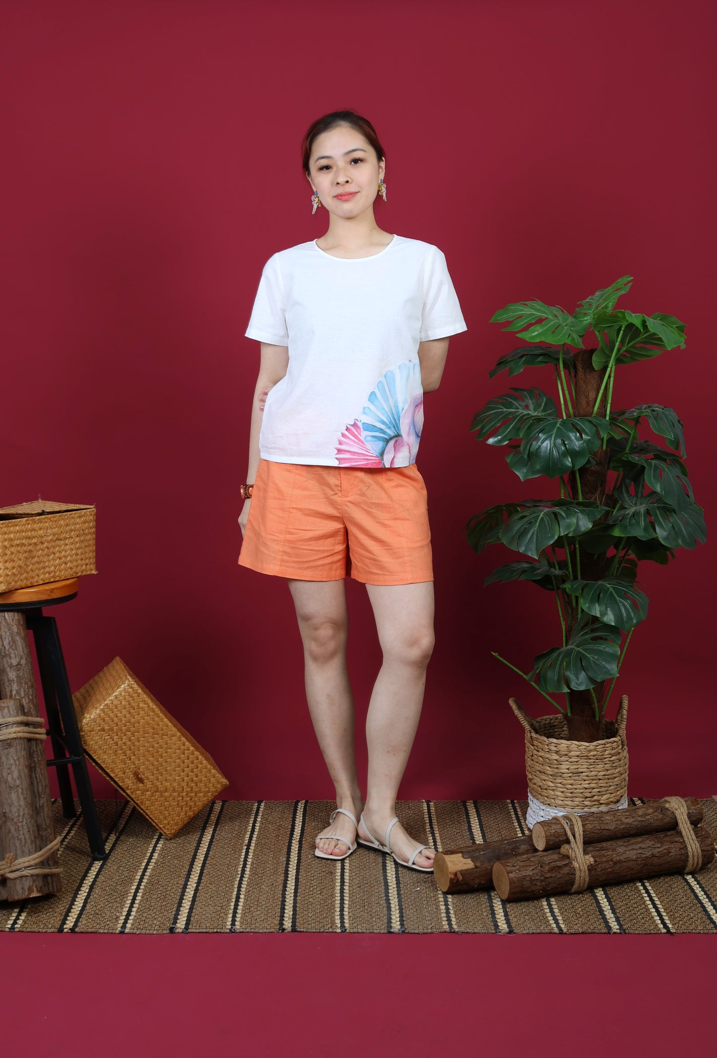 Shell Print Tee Shirt