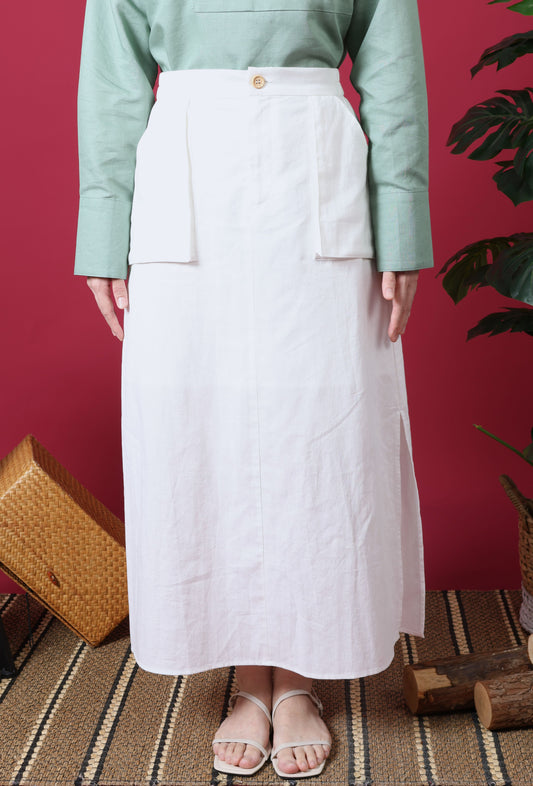 Patch Pocket Midi Skirt