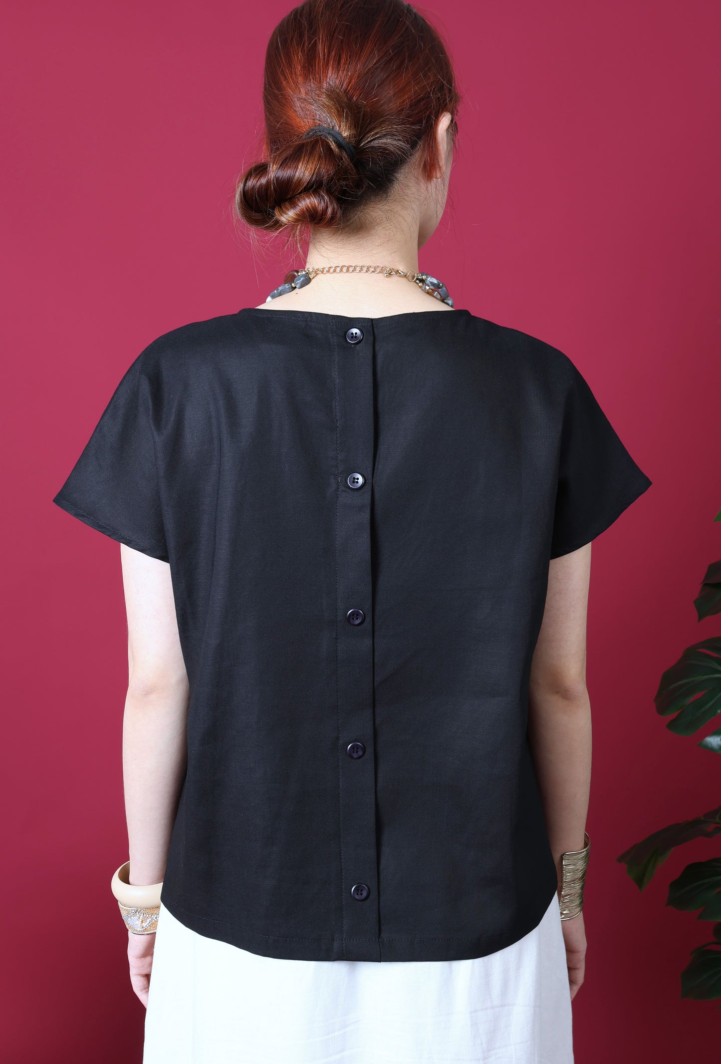 Ribbon Details Cap Sleeve Top