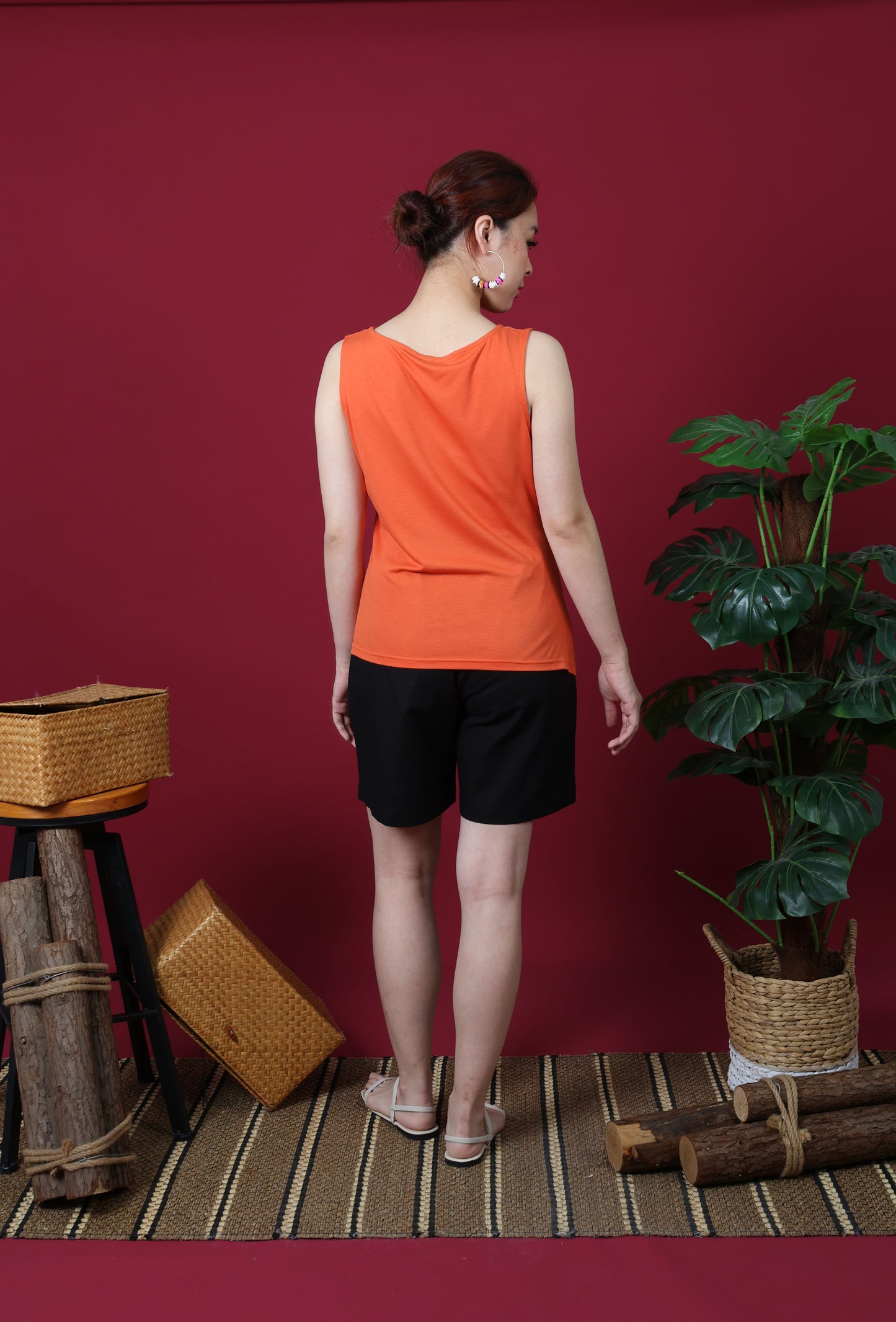 Sleeveless Chinese Button Top