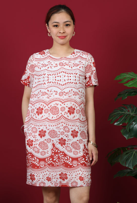 Floral Printed T-Shirt Dress