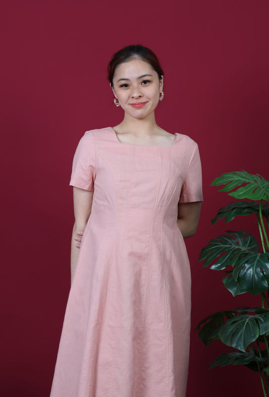 Short Sleeve Midi Dress