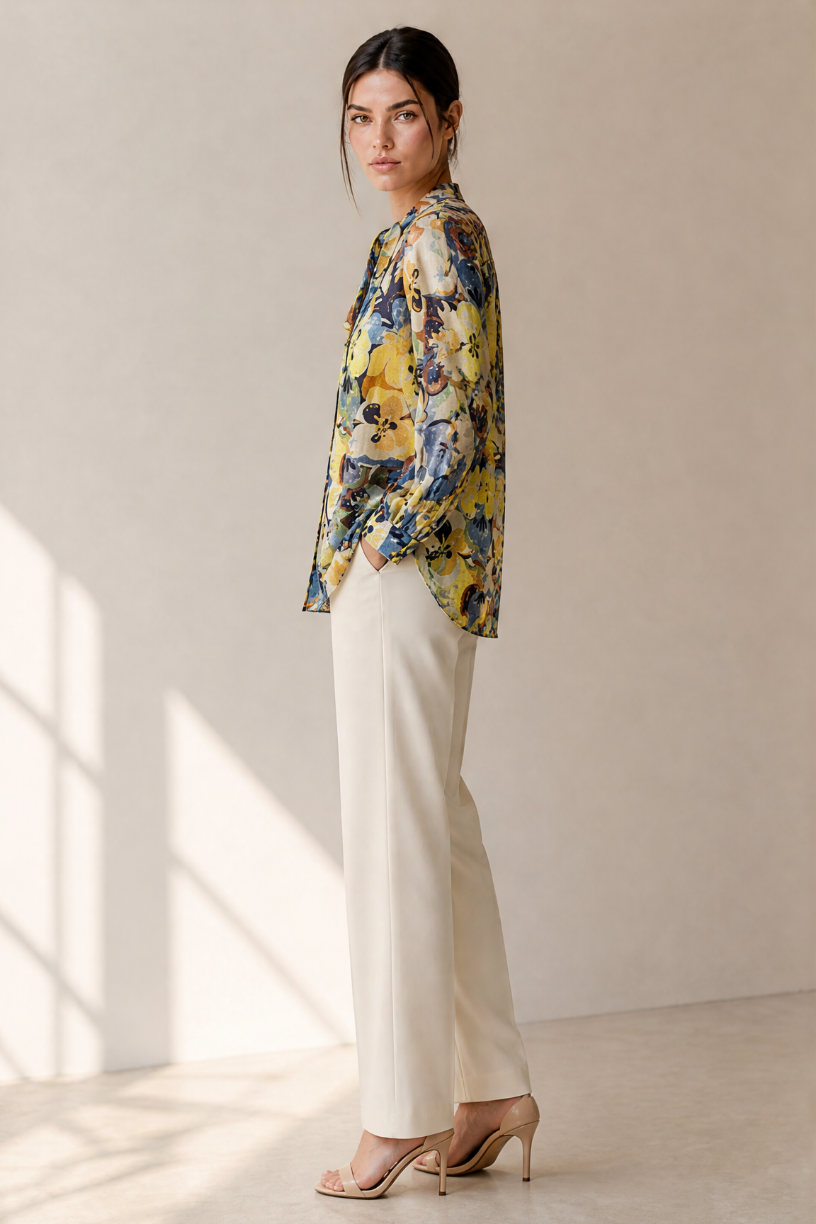 PRINTED LONG SLEEVE TOP