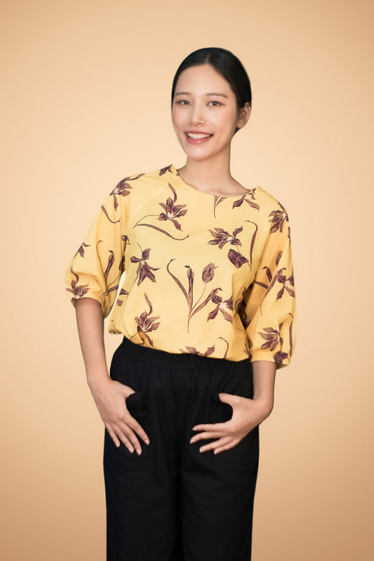 Floral Printed Short Sleeve Top
