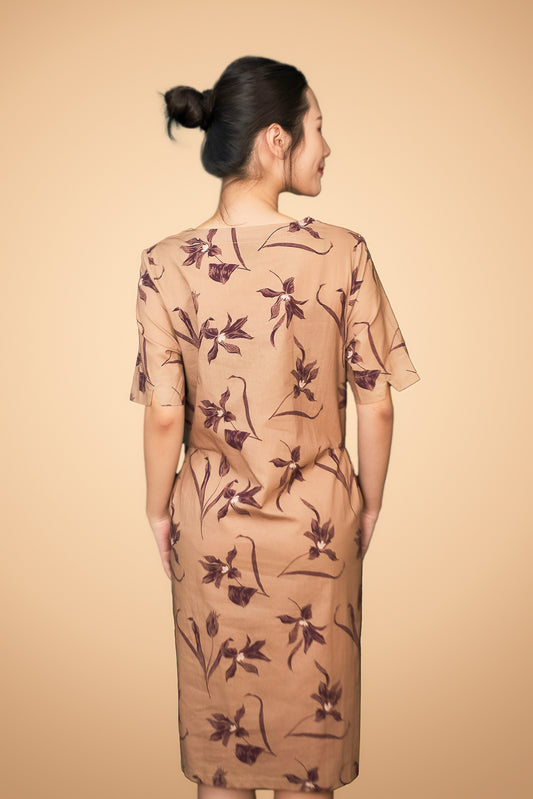 Floral Printed Short Sleeve Dress