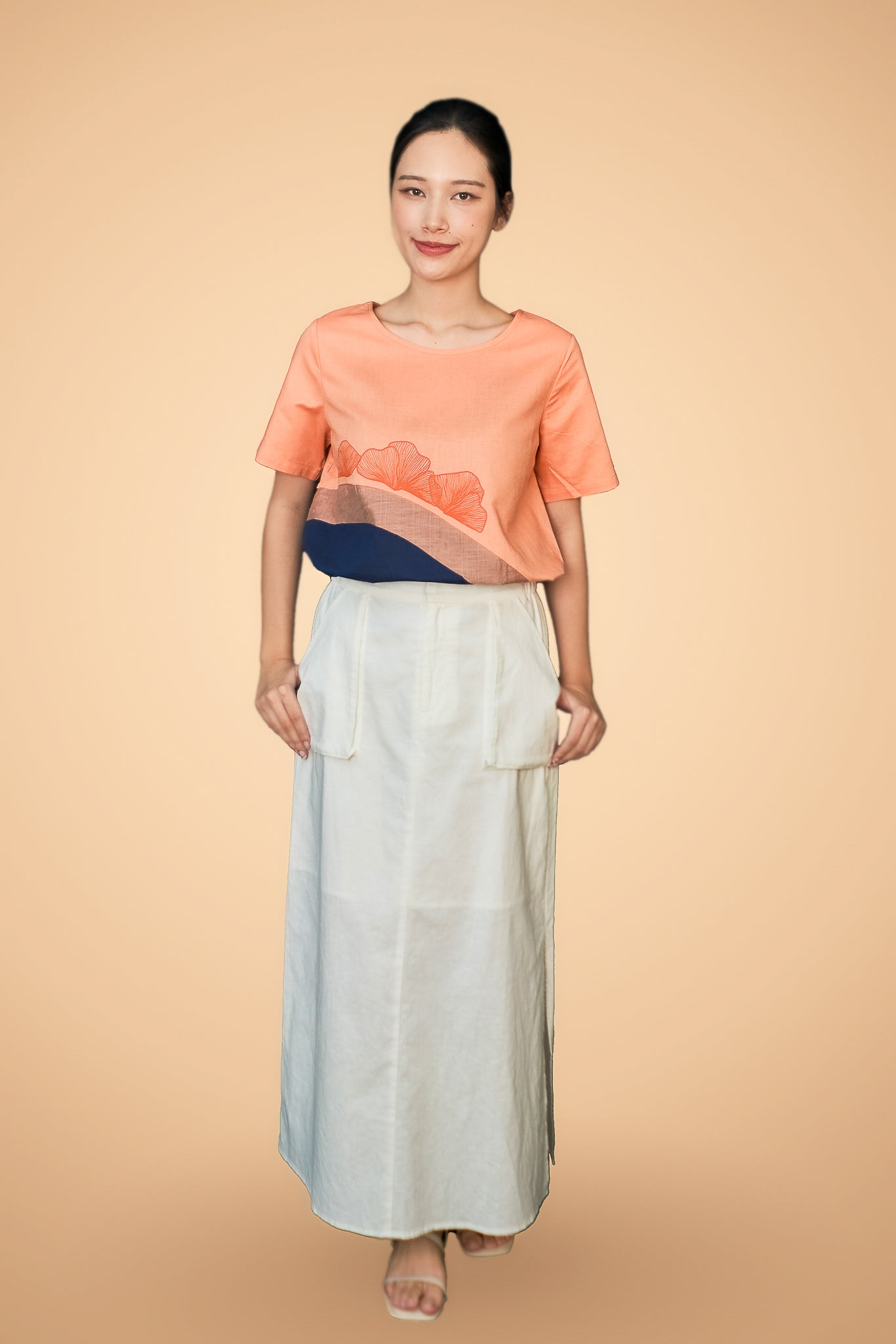 Printed Short Sleeve Top