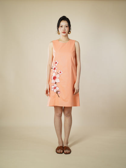 Floral Embroidery Short Dress