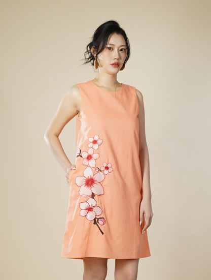 Floral Embroidery Short Dress