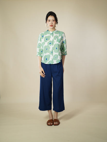 Printed 3/4 Sleeve Top