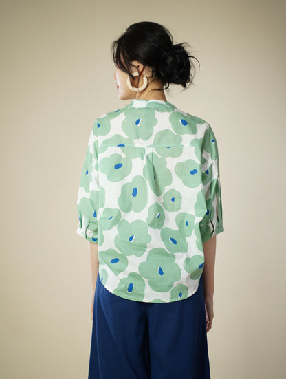 Printed 3/4 Sleeve Top