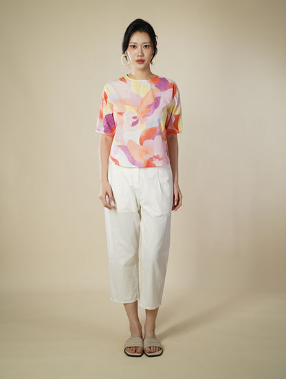 Printed Short Sleeve Top