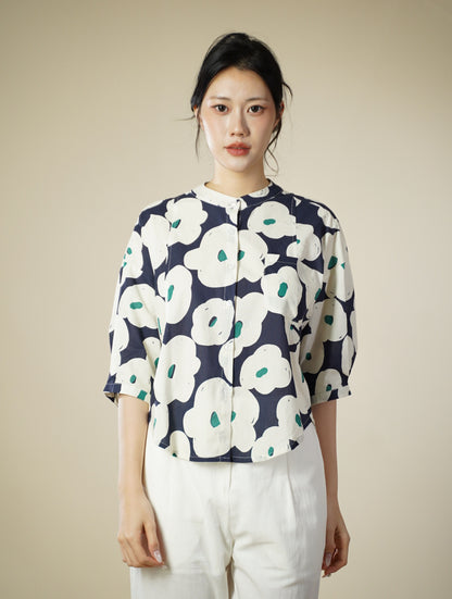 Printed 3/4 Sleeve Top