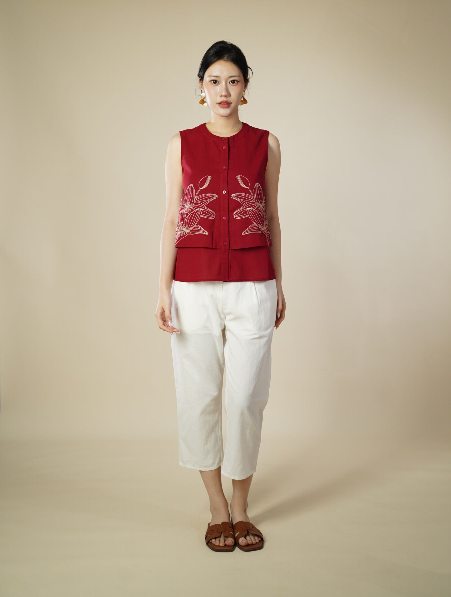 Embroidery 2 Layer Top