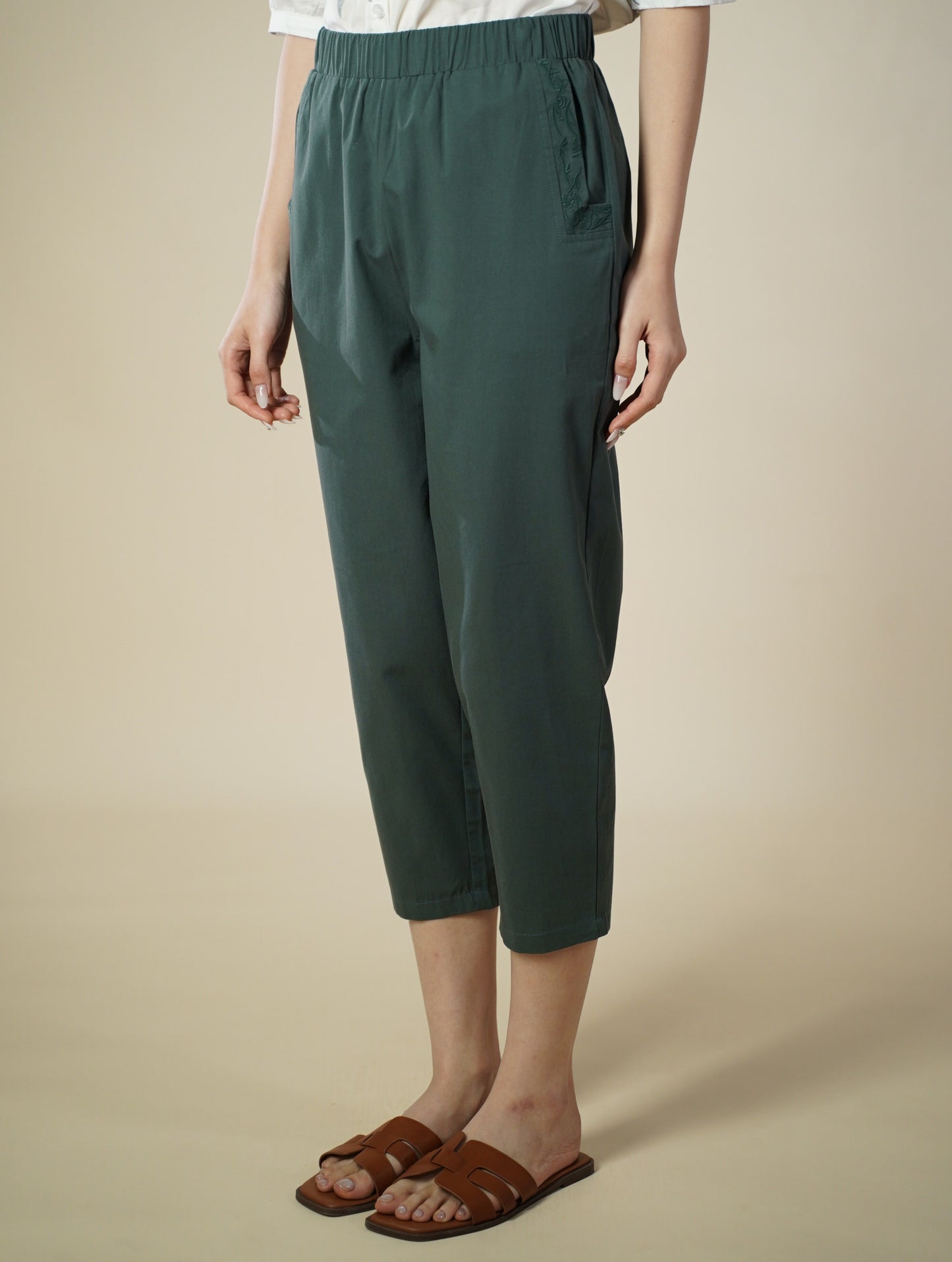 Embroidered Long Pants