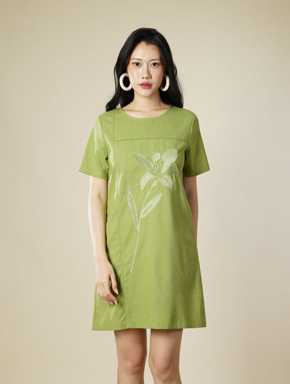 Embroidery Short Dress