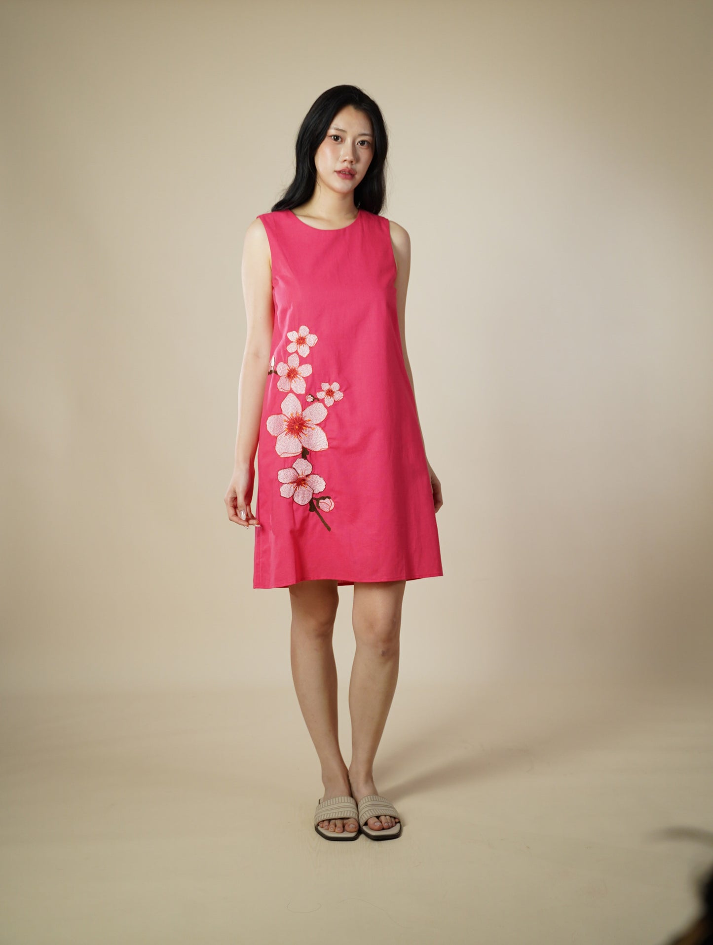 Floral Embroidery Short Dress