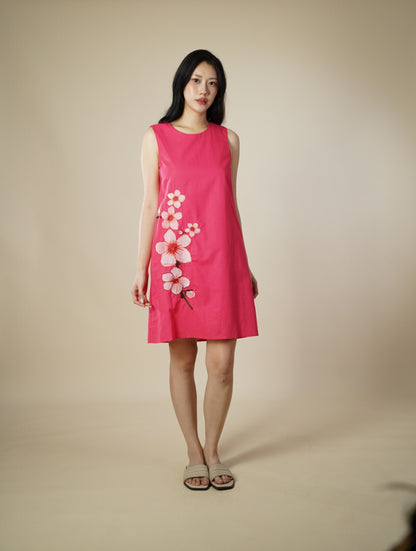 Floral Embroidery Short Dress