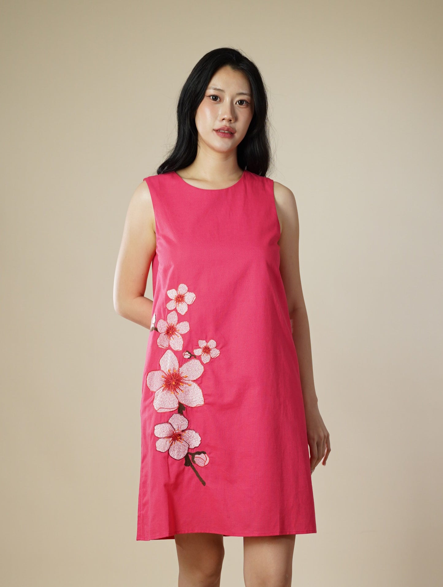 Floral Embroidery Short Dress