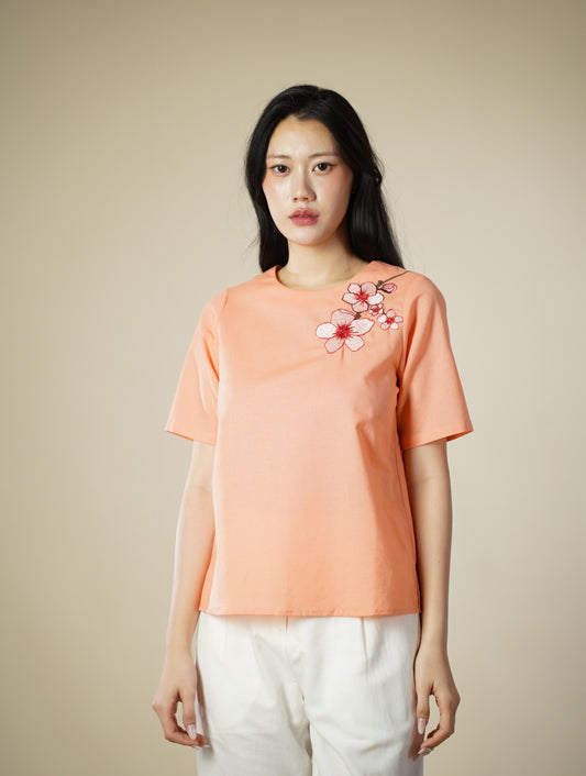 Floral Embroidery Top