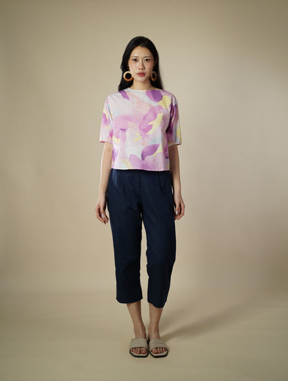 Printed Short Sleeve Top