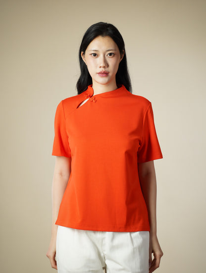 Embroidered Short Sleeve Top