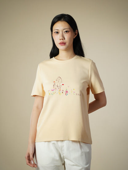 Printed Short Sleeve Top