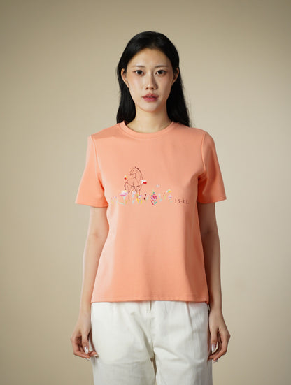 Printed Short Sleeve Top