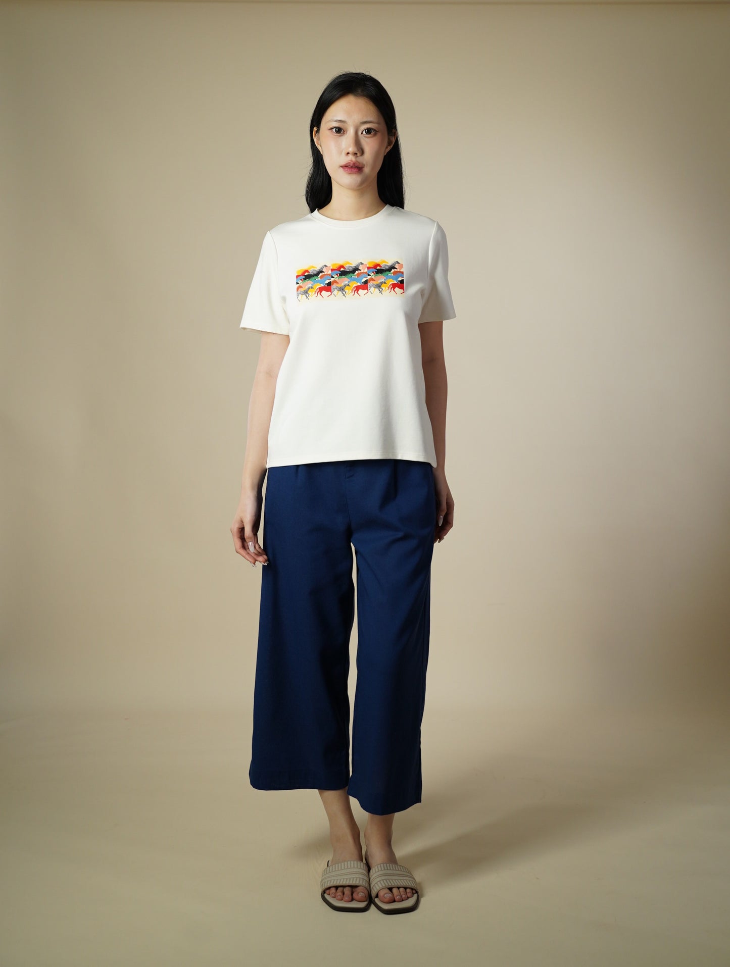 Printed Short Sleeve Top