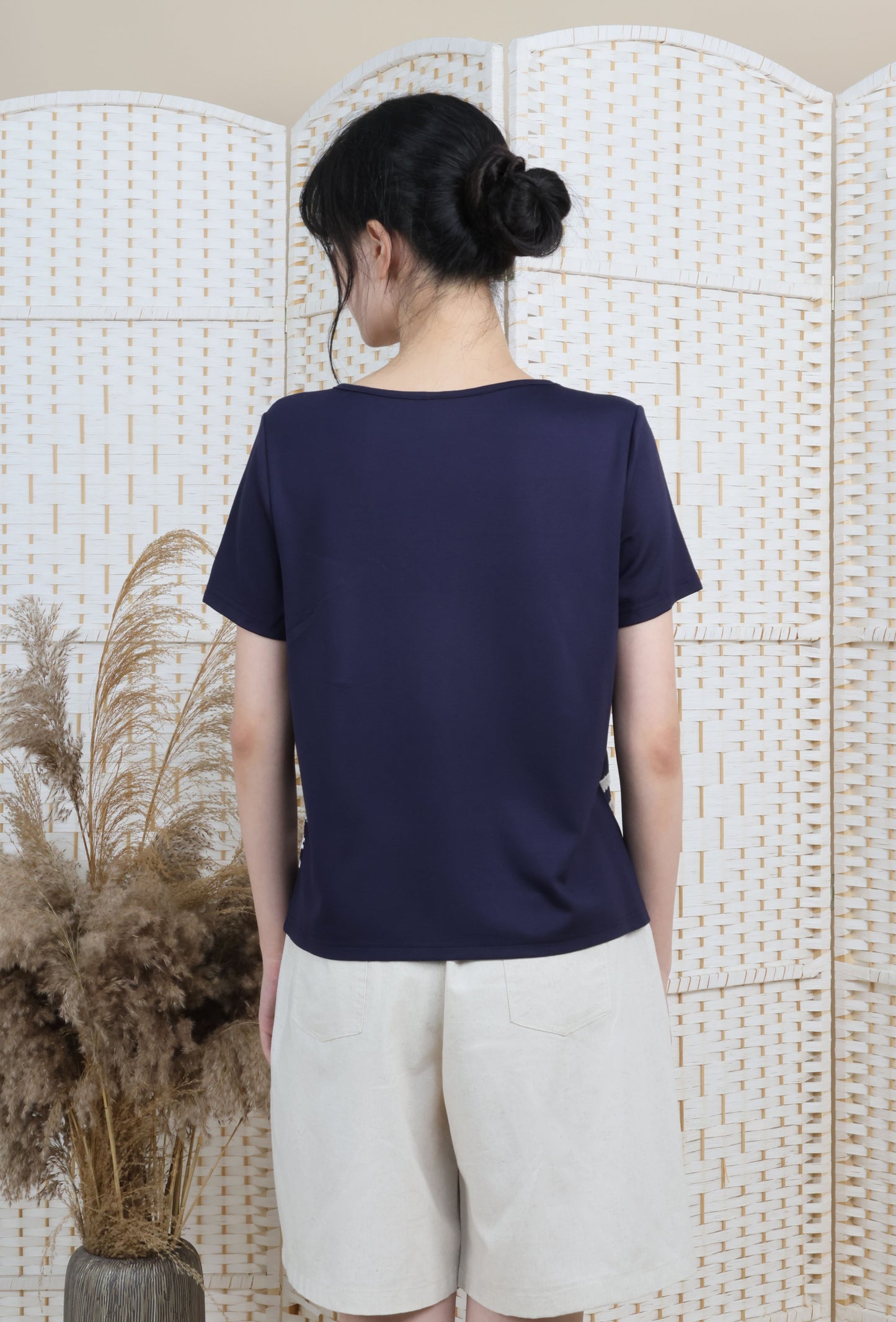 Round Neck Blouse With Trimmings