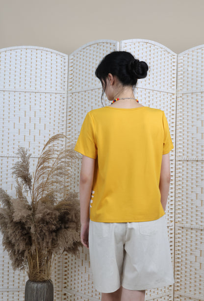 Round Neck Blouse With Trimmings