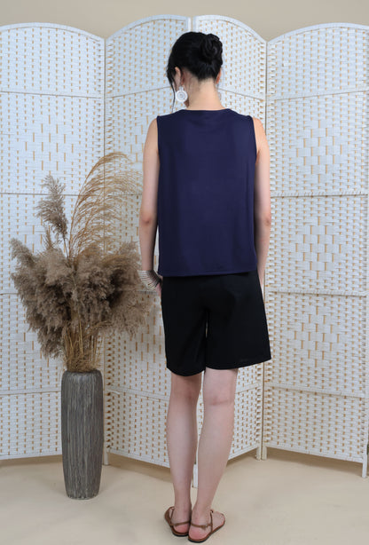 V Neck Blouse With Iron On Crystal