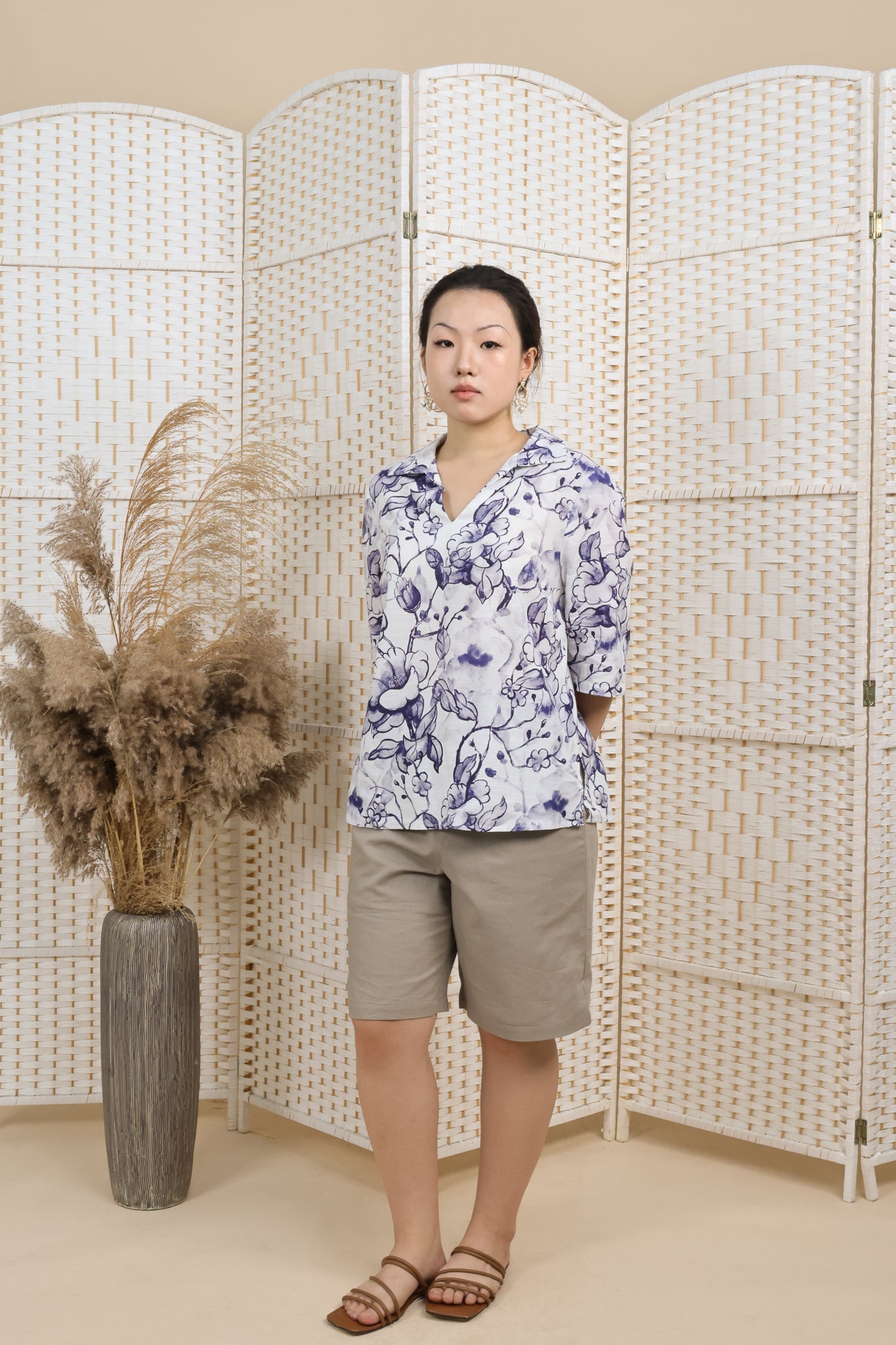 Big Floral Printed Shirt