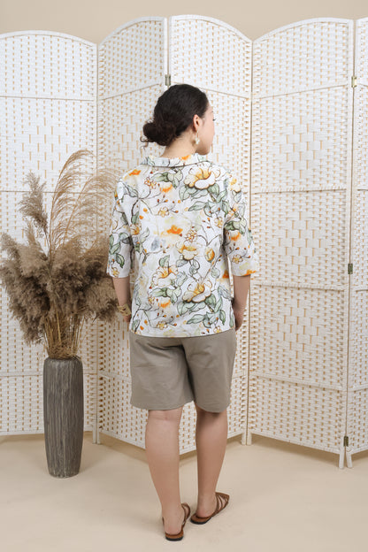 Big Floral Printed Shirt