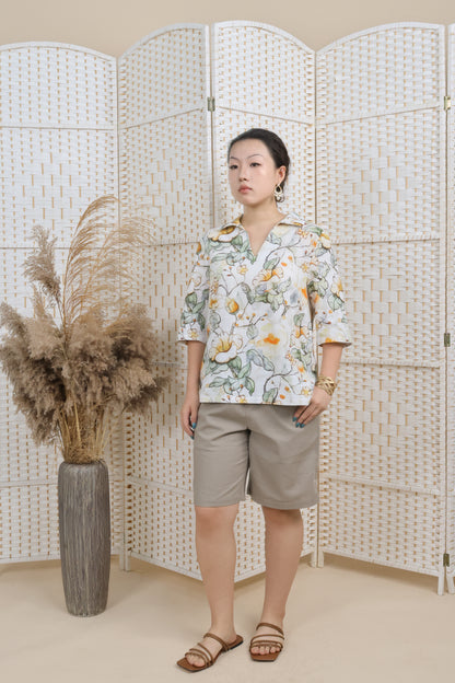 Big Floral Printed Shirt
