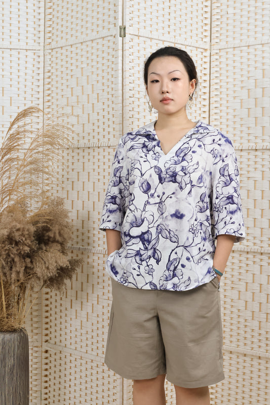 Big Floral Printed Shirt