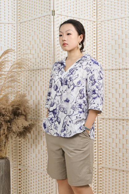Big Floral Printed Shirt