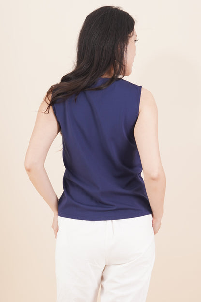 Sleeveless V-Neck Top