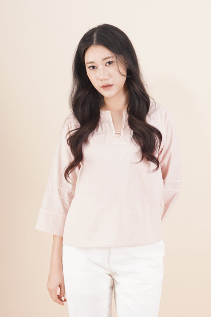 Lace Line 3/4 Sleeve Top