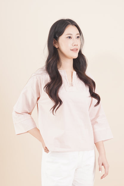 Lace Line 3/4 Sleeve Top