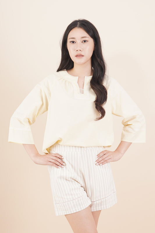 Lace Line 3/4 Sleeve Top