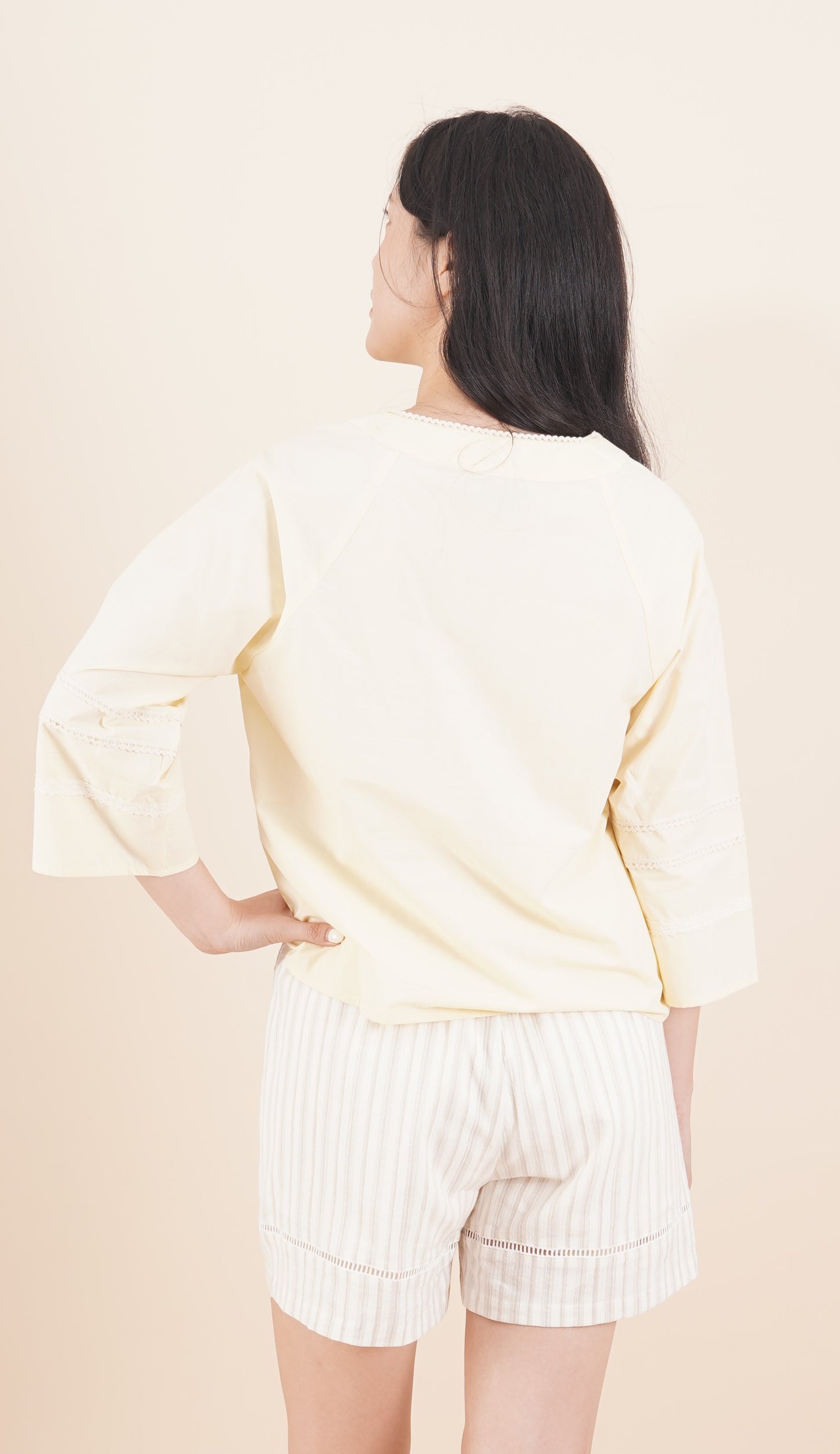 Lace Line 3/4 Sleeve Top