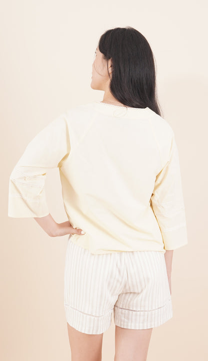 Lace Line 3/4 Sleeve Top