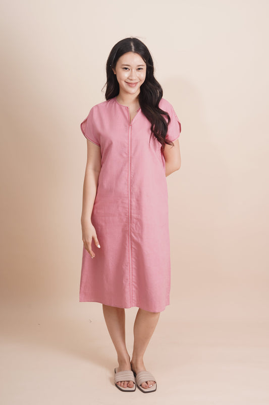 Stitch Short Sleeve Midi Dress